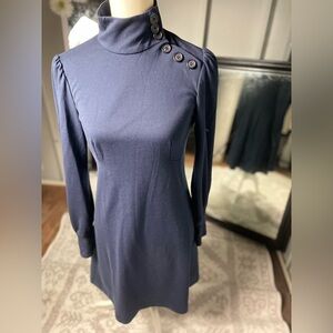 Donna Morgan Ponte Turtleneck Dress - Long Sleeve